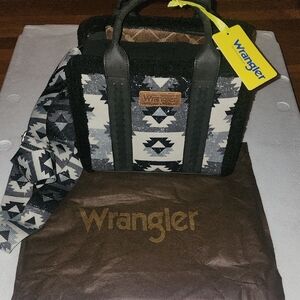 Wrangler Black and White Patterned Handbag